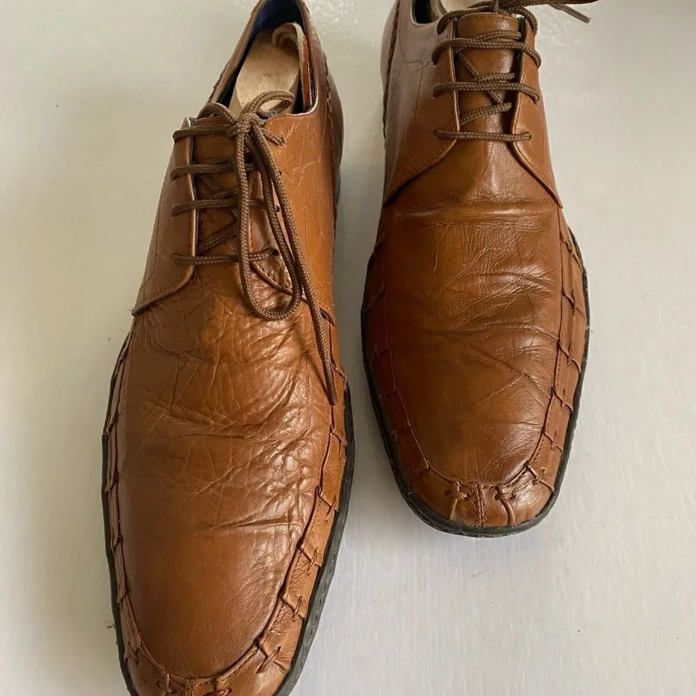 ROBERT WAYNE Men’s Leather Derbys Shirt Size 10.5